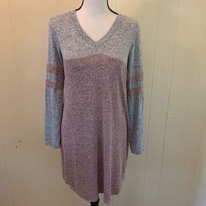 Mind Matter Gray Jersey Dress Medium